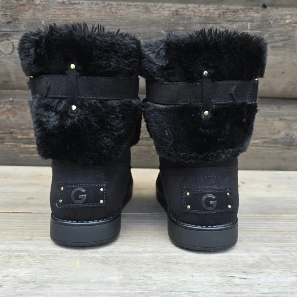 GBG Los Angeles NEW!! Alstyn Cozy Glam Chic, Warm, Faux Fur Winter Bootie 7M